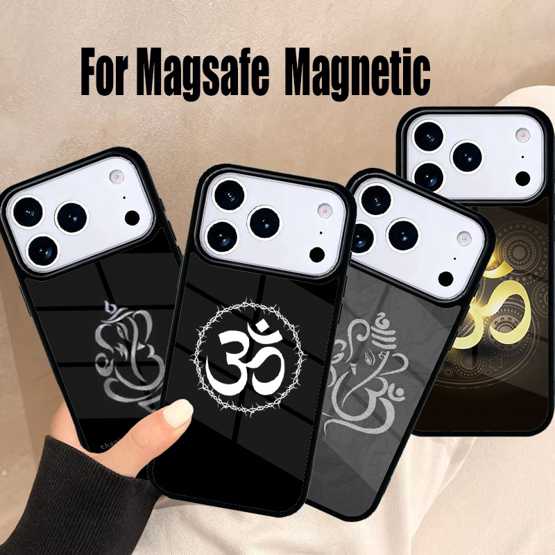 Yoga Fitness Apple - Funda Magnética Magsafe con Símbolo de