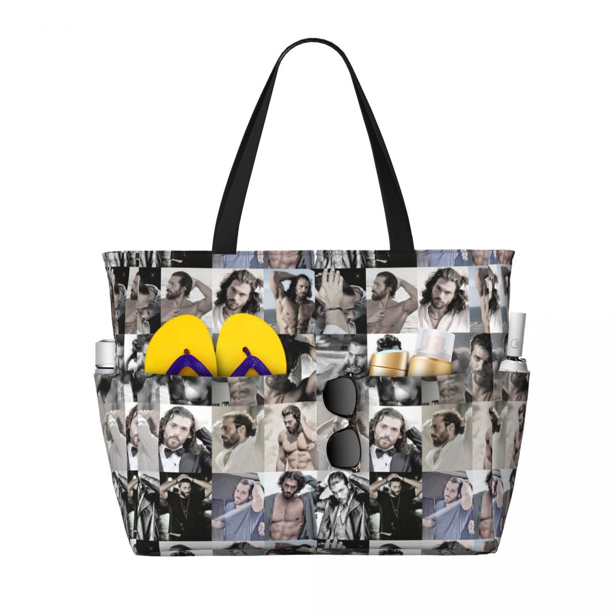 Yoga Fitness Gym Photos - Bolso de mano grande con foto