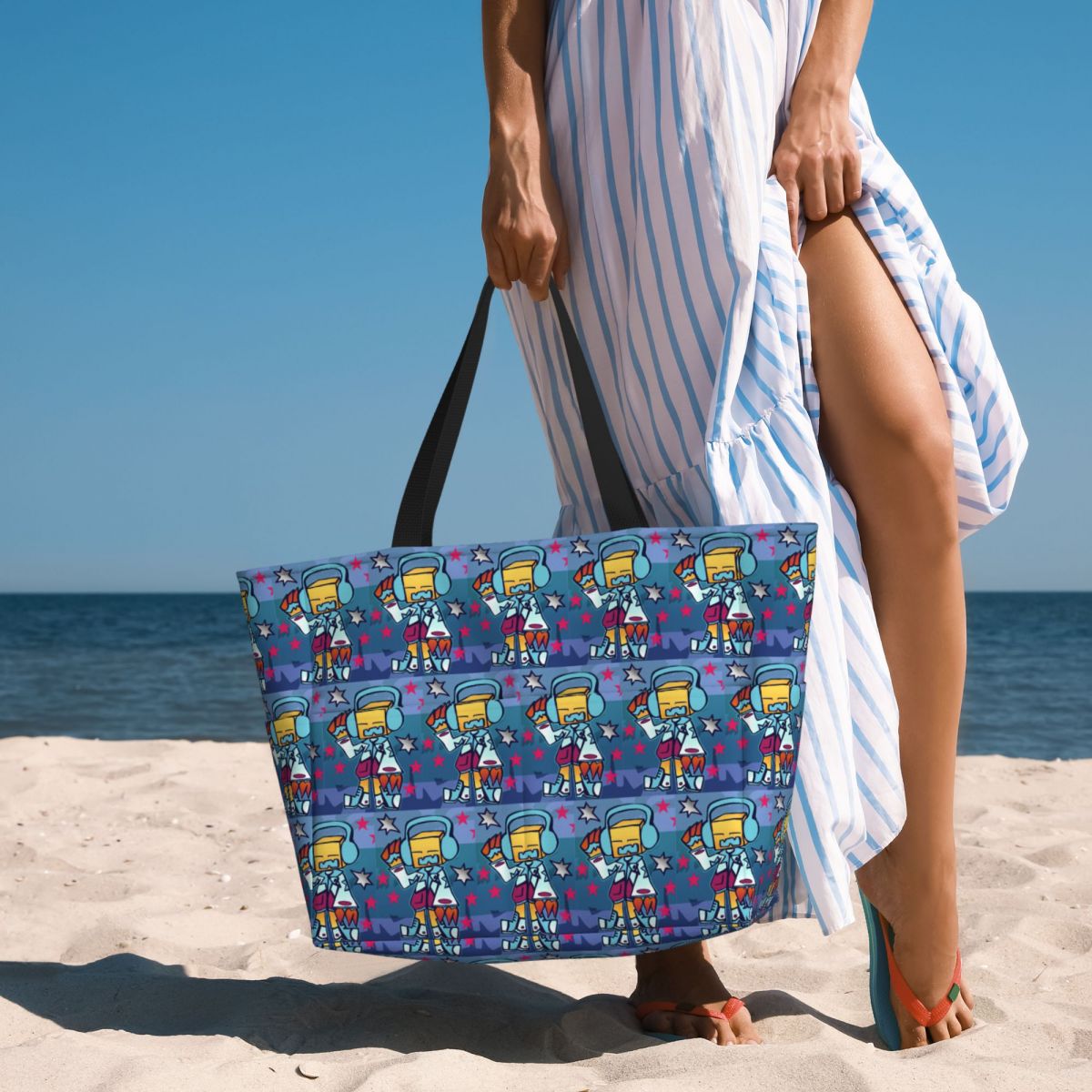 Yoga Fitness Dude - Bolso de playa Geometry Dude, bolso