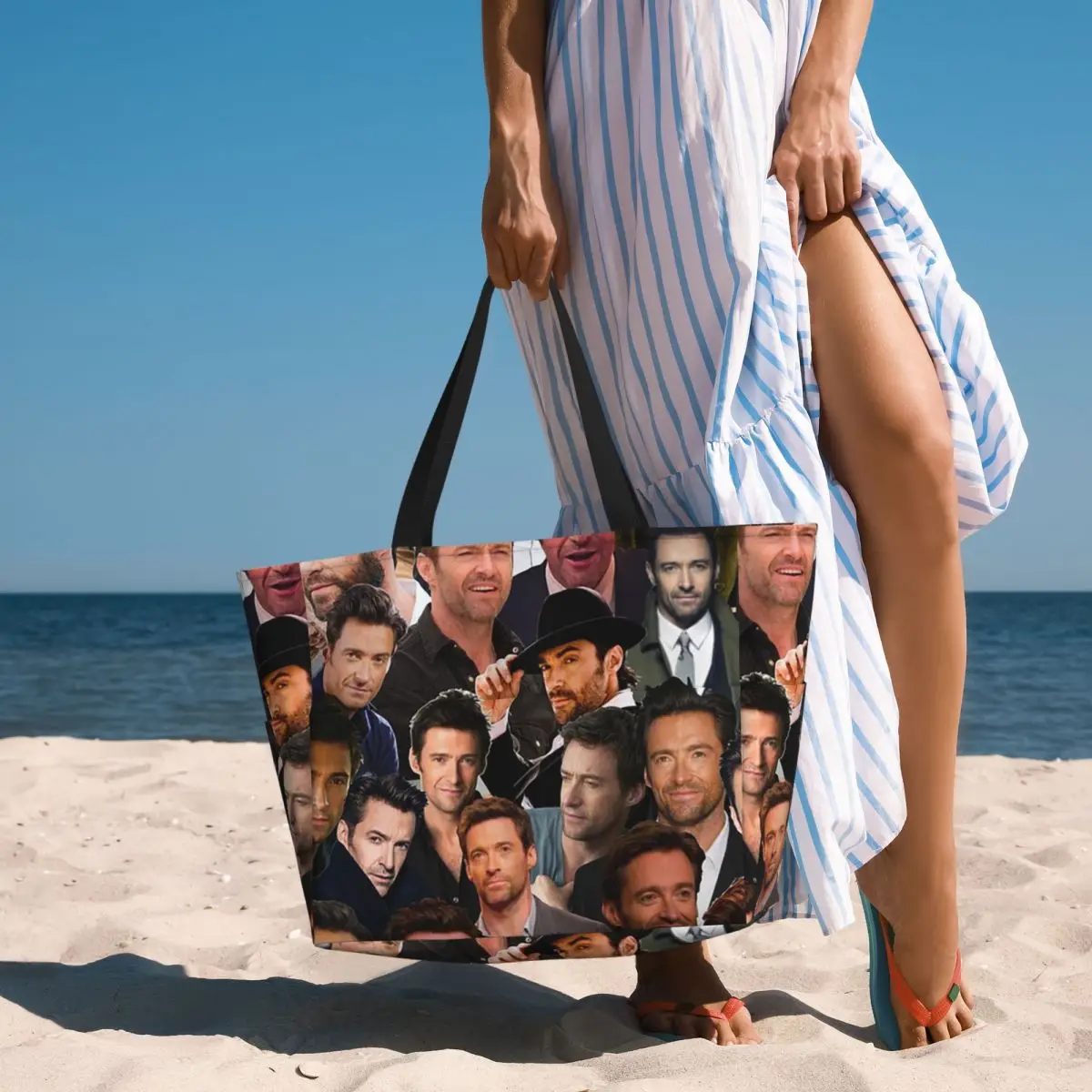 Yoga Fitness Gym Photos - Bolso de mano con collage de