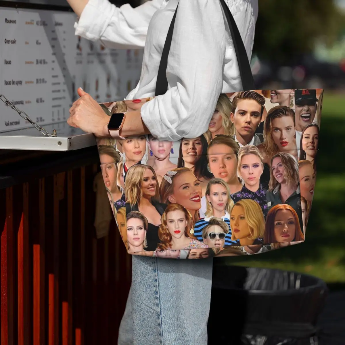 Yoga Fitness Gym Photos - Bolso de mano con collage de