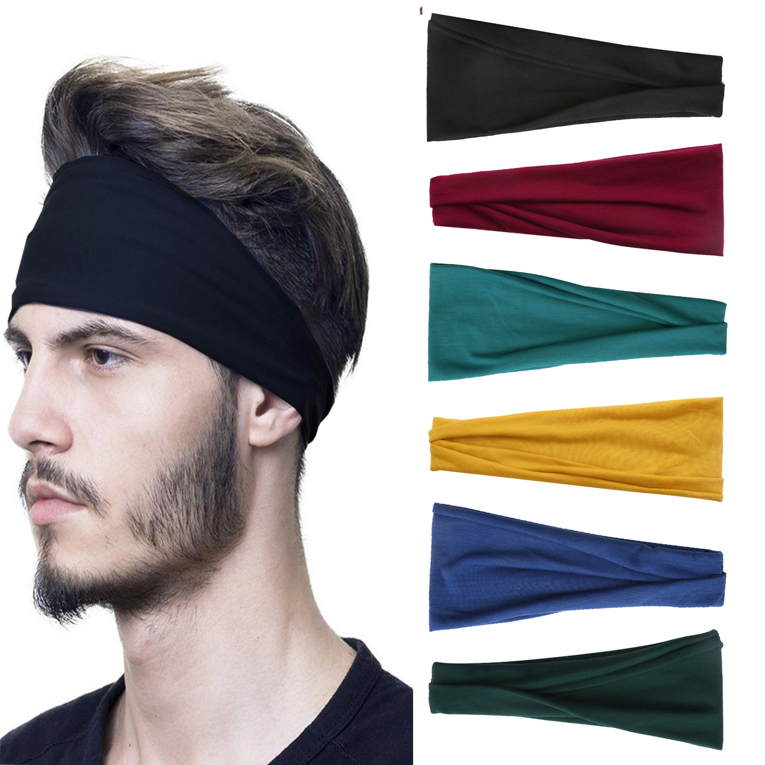Yoga Fitness Band - Diadema deportiva para hombre y mujer,