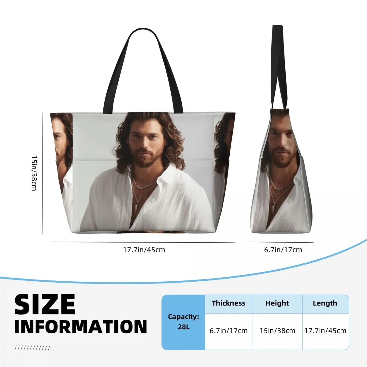 Bolso de mano grande con foto  - Yoga Fitness Gym Photos reseña y precio
