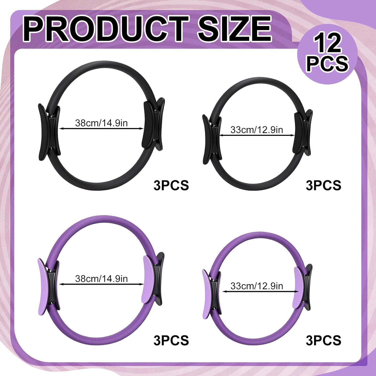 Juego de 12 Anillos de Pilates - Pilates Ring Circle reseña y precio