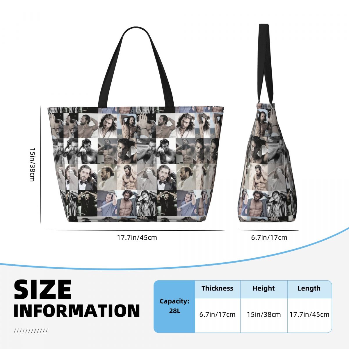 Bolso de mano grande con foto  - Yoga Fitness Gym Photos reseña y precio