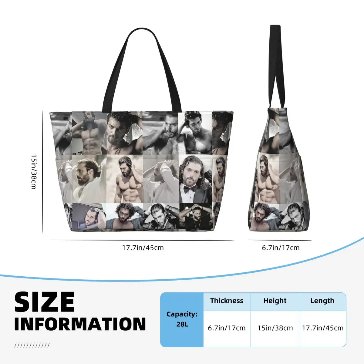 Bolso de mano grande con foto  - Yoga Fitness Gym Photos reseña y precio