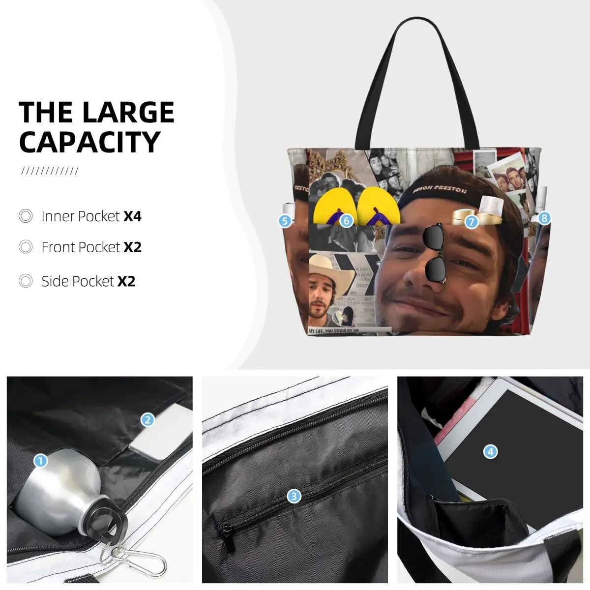 Bolso de mano con collage de f - Yoga Fitness Gym Photos reseña y precio