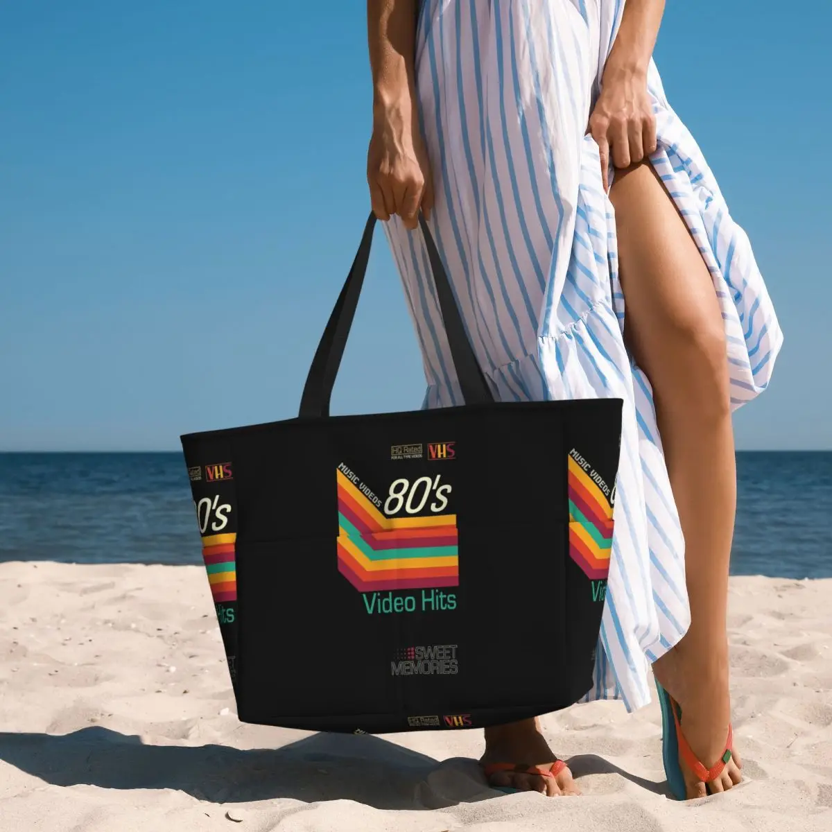 Bolsa de playa con diseño de c - Yoga Fitness Videos Free reseña y precio