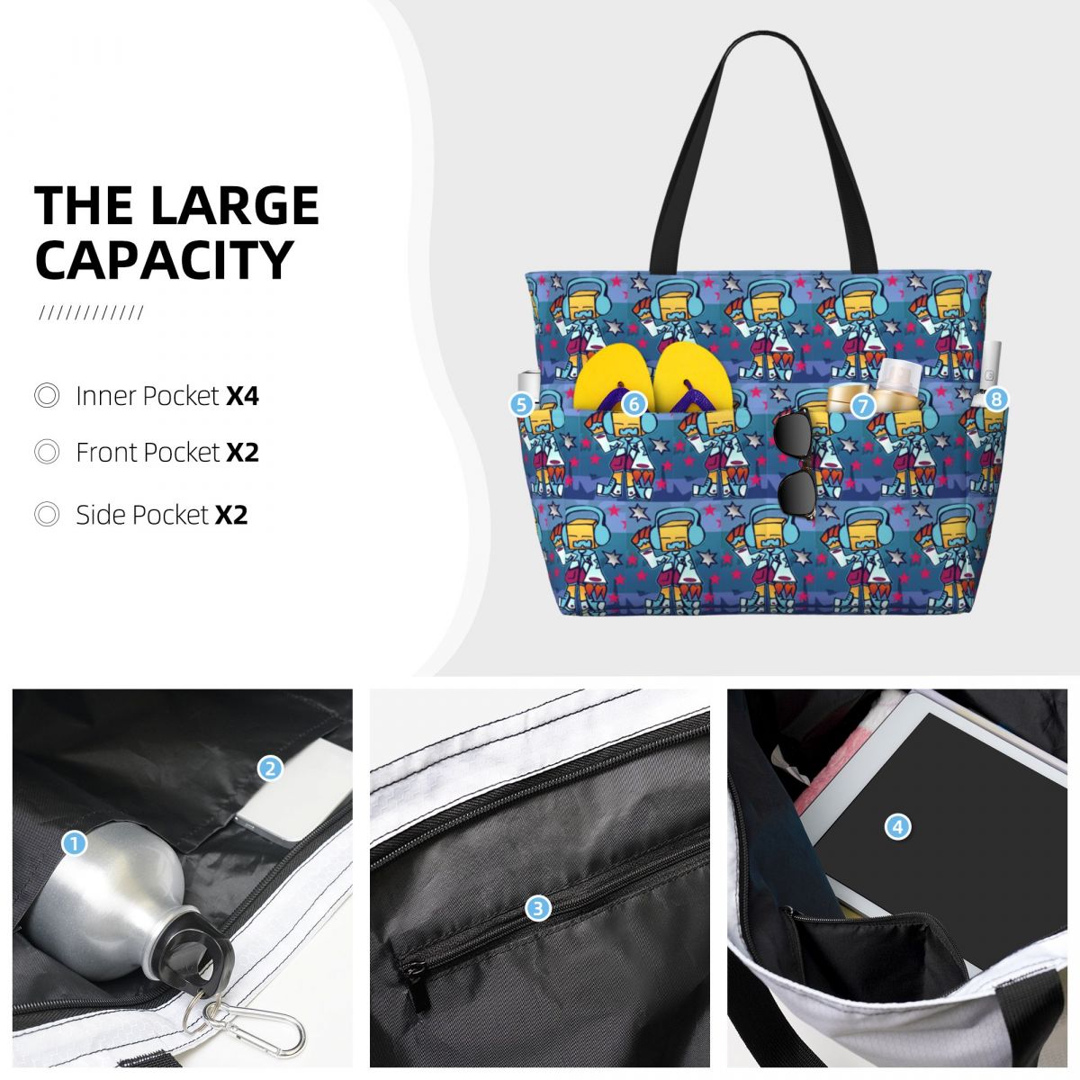 Bolso de playa Geometry Dude,  - Yoga Fitness Dude reseña y precio