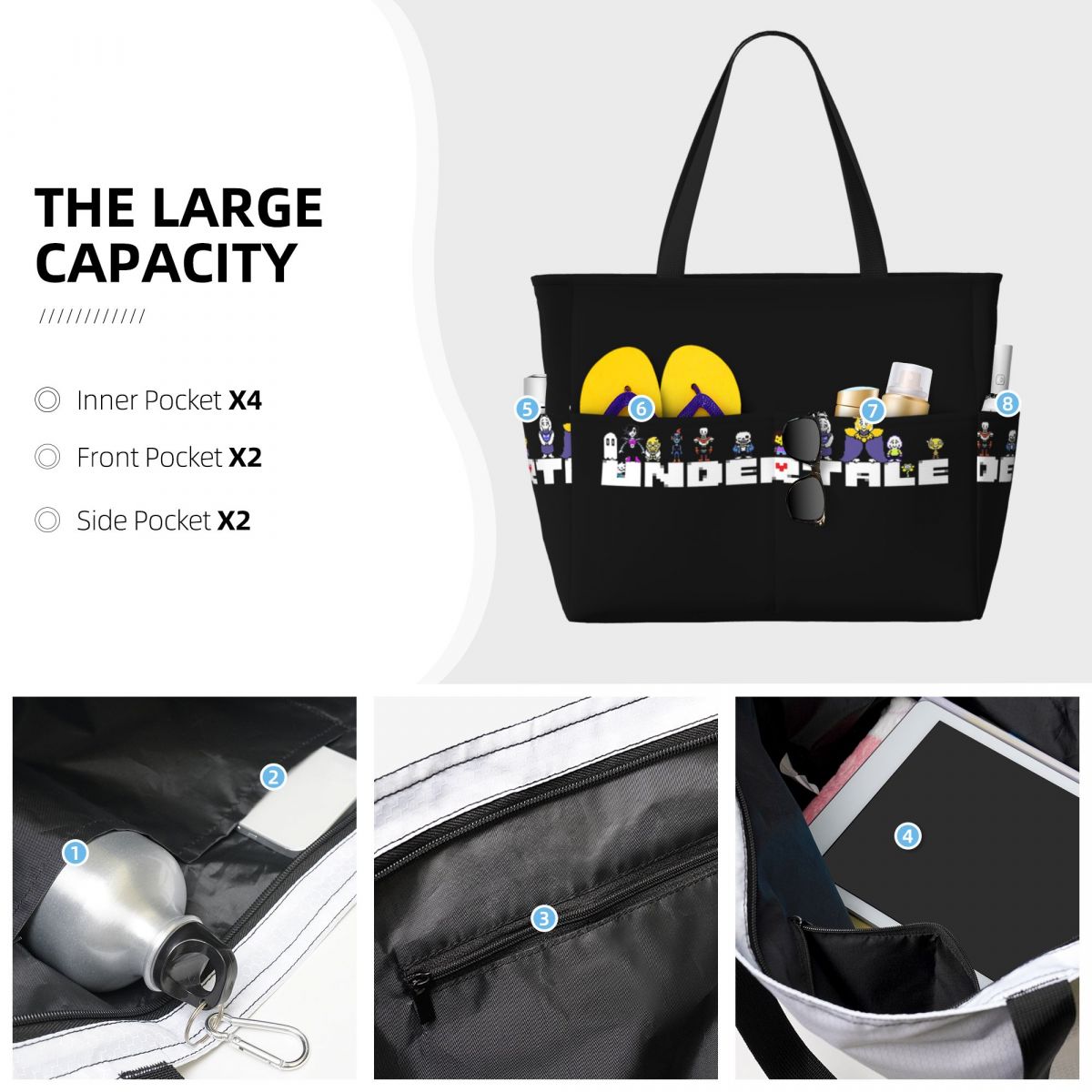 Bolsa de playa con estampado g - Yoga Fitness Videos Free reseña y precio