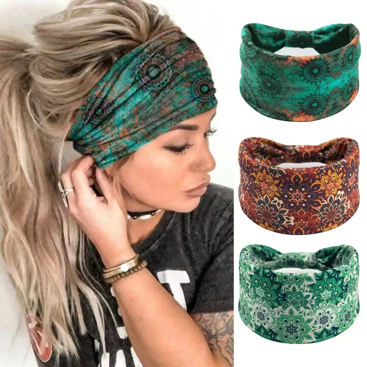 🌸 Diadema de flores con mandal - Yoga Fitness Band reseña y precio