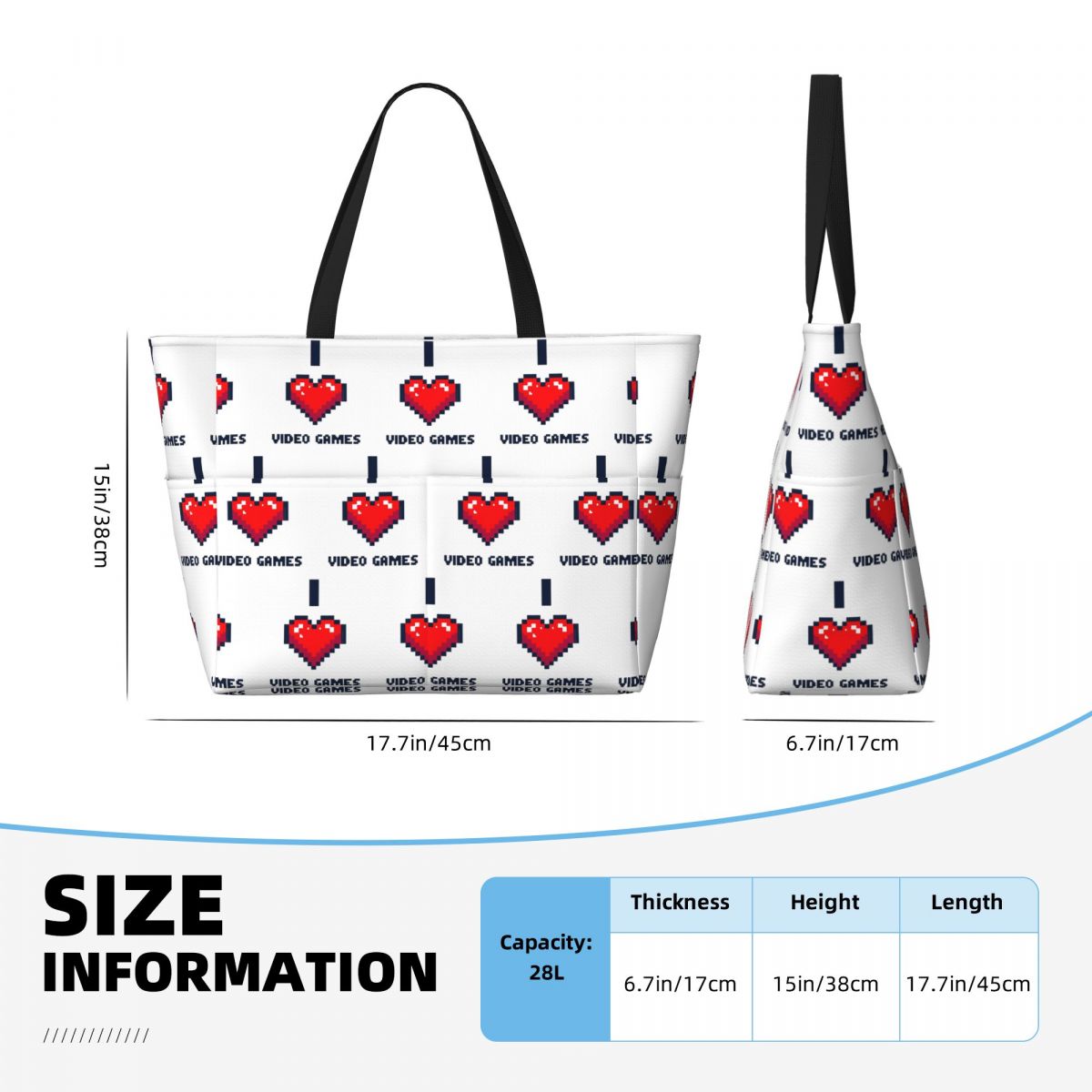 Bolso de playa I Heart Video G - Yoga Fitness Videos Free reseña y precio