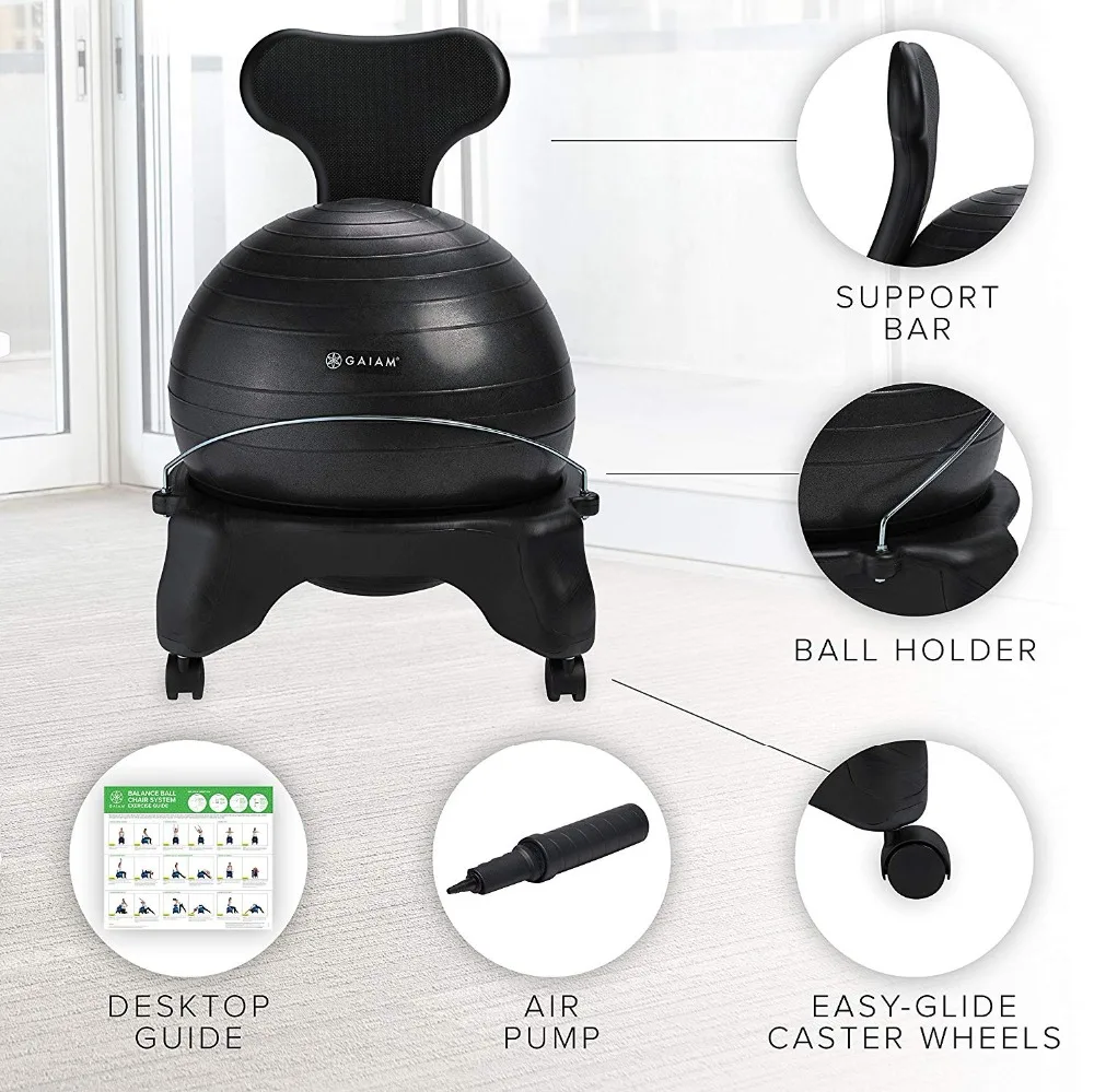 Silla de Equilibrio con Bola,  - Exercise Ball Stability reseña y precio